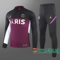 Chandal Futbol PSG Jordan violet - Col Around + Pantalon 2020 2021 T78