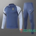 Chandal Futbol Tottenham Hotspur azul-gris + Pantalon 2020 2021 T83