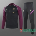 Chandal Futbol PSG Jordan negro - Modeles de joueurs + Pantalon 2020 2021 T88