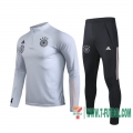 Chandal Futbol Niño Alemania Gris claro + Pantalon 2020 2021 TK06