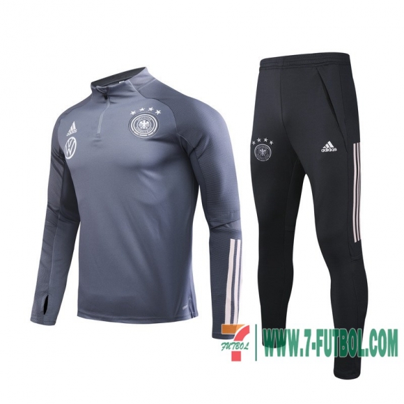 Chandal Futbol Niño Alemania Gris oscuro + Pantalon 2020 2021 TK07