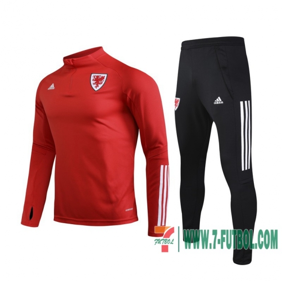 Chandal Futbol Niño Galles roja + Pantalon 2020 2021 TK10