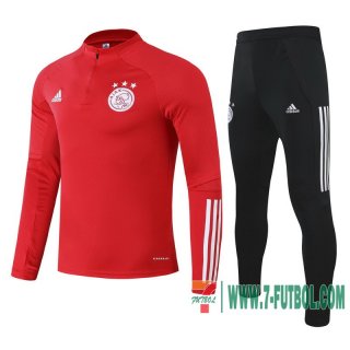 Chandal Futbol Niño AJAX roja + Pantalon 2020 2021 TK13