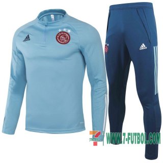 Chandal Futbol Niño AJAX Azul claro + Pantalon 2020 2021 TK14