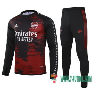 Chandal Futbol Niño Arsenal roja negro - Col Around a imprime pad + Pantalon 2020 2021 TK15