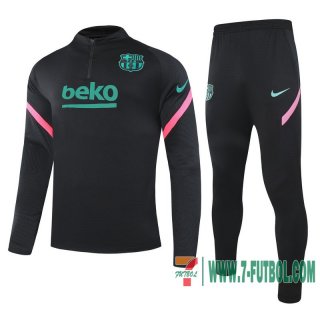 Chandal Futbol Niño Barcelona negro + Pantalon 2020 2021 TK22