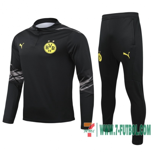 Chandal Futbol Niño Borussia Dortmund negro + Pantalon 2020 2021 TK25 Chandal Futbol Niño Borussia Dortmund negro + Pantalon 2020 2021 TK25