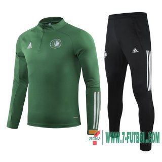 Chandal Futbol Niño Feyenoord Rotterdam verde + Pantalon 2020 2021 TK28 Chandal Futbol Niño Feyenoord Rotterdam verde + Pantalon 2020 2021 TK28