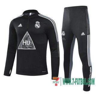 Chandal Futbol Niño Real Madrid negro - Co-brande + Pantalon 2020 2021 TK33