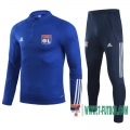 Chandal Futbol Niño Olympique Lyon azul oscuro + Pantalon 2020 2021 TK35