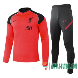 Chandal Futbol Niño Liverpool naranja - Versión del jugador + Pantalon 2020 2021 TK36