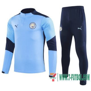 Chandal Futbol Niño Manchester City azul ciel + Pantalon 2020 2021 TK43