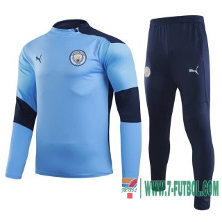 Chandal Futbol Niño Manchester City azul ciel + Pantalon 2020 2021 TK44