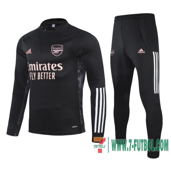 Chandal Futbol Niño Arsenal negro + Pantalon 2020 2021 TK50