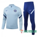 Chandal Futbol Niño Chelsea Azul claro + Pantalon 2020 2021 TK58
