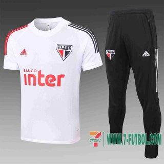 Chandal Futbol T-shirt Sao Paulo blanco 2020 2021 TT06