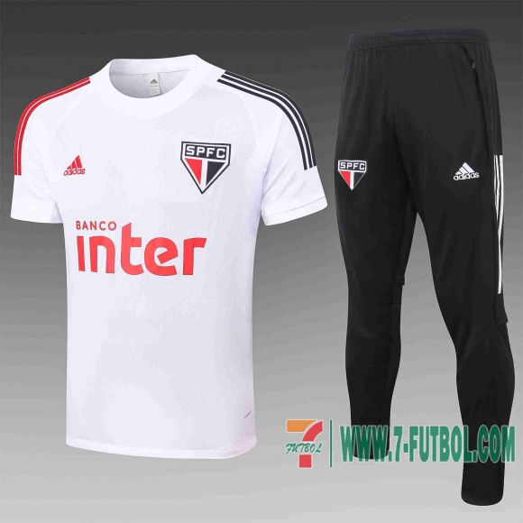 Chandal Futbol T-shirt Sao Paulo blanco 2020 2021 TT06