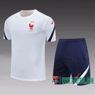 Chandal Futbol T-shirt Francia blanco 2020 2021 TT107