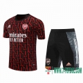 Chandal Futbol T-shirt Arsenal roja negro 2020 2021 TT113