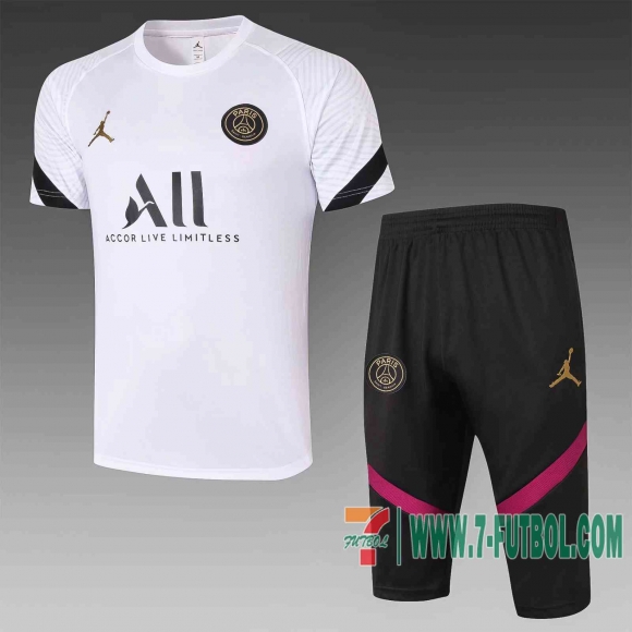 Chandal Futbol T-shirt PSG Jordan blanco 2020 2021 TT117