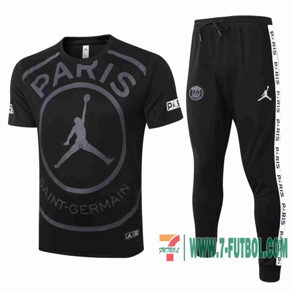 Chandal Futbol T-shirt PSG Jordan negro 2020 2021 TT30