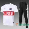 Chandal Futbol T-shirt PSG Jordan blanco 2020 2021 TT31