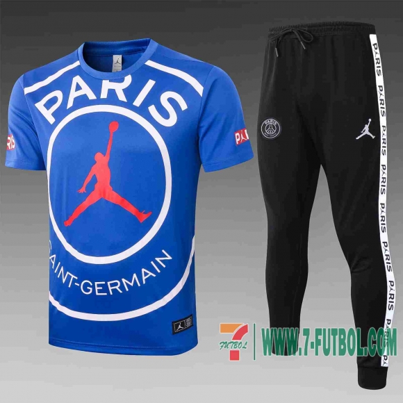 Chandal Futbol T-shirt PSG Jordan zafiro 2020 2021 TT32