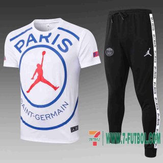 Chandal Futbol T-shirt PSG Jordan blanco 2020 2021 TT33