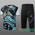 Chandal Futbol T-shirt PSG Jordan azul negro 2020 2021 TT36