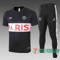 Chandal Futbol T-shirt PSG Jordan negro 2020 2021 TT38