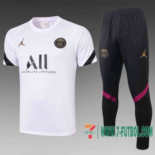 Chandal Futbol T-shirt PSG Jordan blanco 2020 2021 TT39