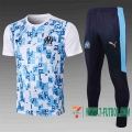 Chandal Futbol T-shirt Marsella blanco azul 2020 2021 TT43