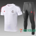Chandal Futbol T-shirt Real Madrid blanco 2020 2021 TT52