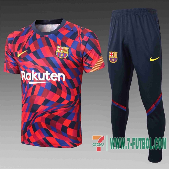 Chandal Futbol T-shirt FCB roja azul 2020 2021 TT54