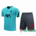 Chandal Futbol T-shirt Liverpool paon azul 2020 2021 TT68