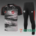 Chandal Futbol T-shirt Bayern negro blanco 2020 2021 TT78
