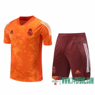 Chandal Futbol T-shirt Real Madrid naranja 2020 2021 TT95