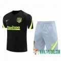 Chandal Futbol T-shirt Atletico Madrid negro 2020 2021 TT99
