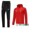chaqueta cazadora AC Milan roja + Pantalon 2020 2021 W31