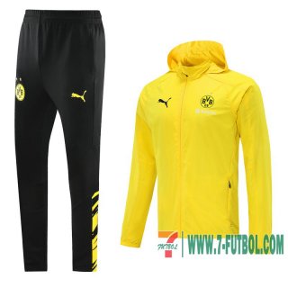 chaqueta cazadora Borussia Dortmund amarillo + Pantalon 2020 2021 W34