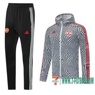 chaqueta cazadora Manchester United blanco + Pantalon 2020 2021 W36