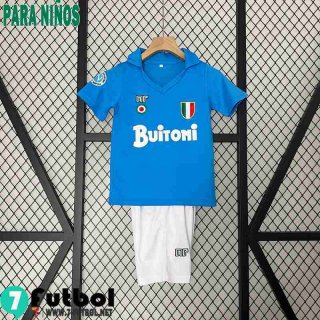 Retro Camiseta Futbol Napoli Primera Ninos 87 88