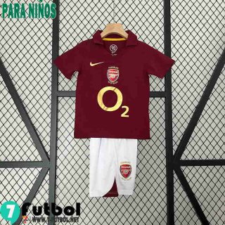 Retro Camiseta Futbol Arsenal Primera Ninos 05 06