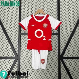 Retro Camiseta Futbol Arsenal Primera Ninos 02 04