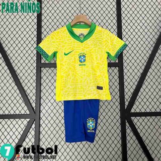 Retro Camiseta Futbol Brasil Primera Ninos 2024