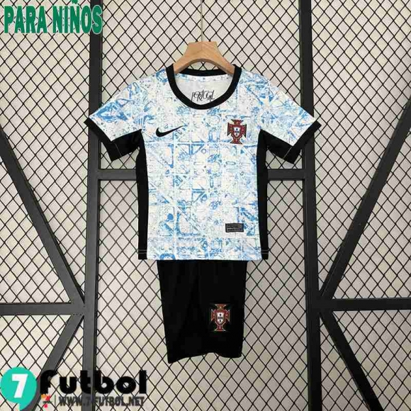 Retro Camiseta Futbol Portugal Segunda Ninos 2024