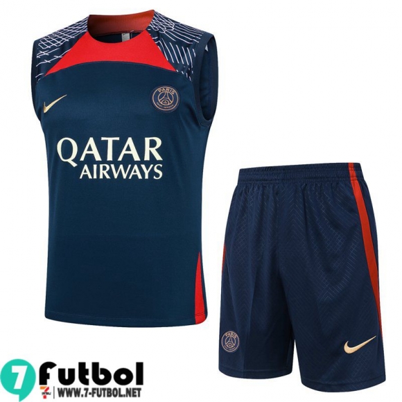 KIT: Chandal Futbo Sin Mangas PSG Hombre 23 24 E36