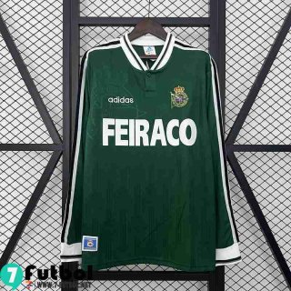 Retro Camiseta Futbol Deportivo La Coruna Segunda Hombre Manche Longue 99 00 FG674