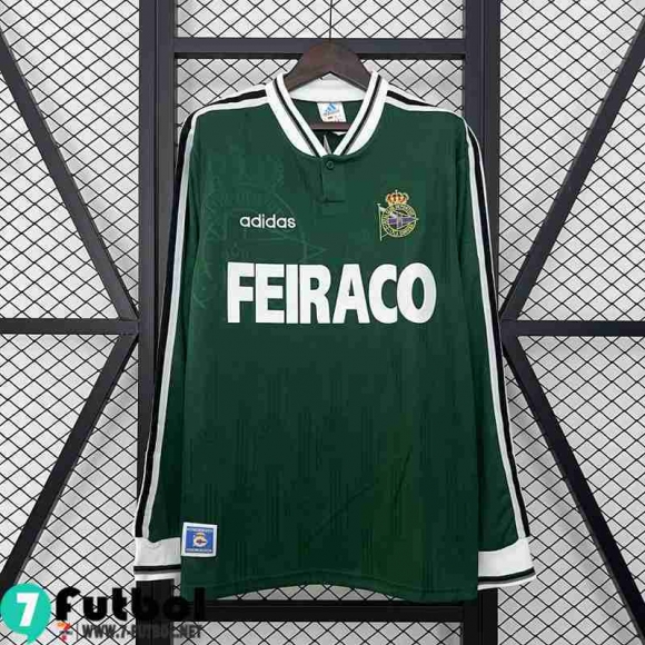 Retro Camiseta Futbol Deportivo La Coruna Segunda Hombre Manche Longue 99 00 FG674