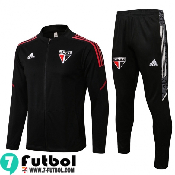 Chaquetas Futbol sao paulo negro Hombre 2021 2022 JK302